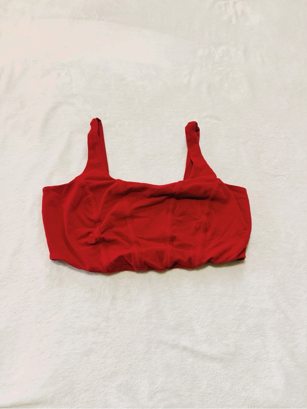 wild fable Red Cropped Bralette Tank